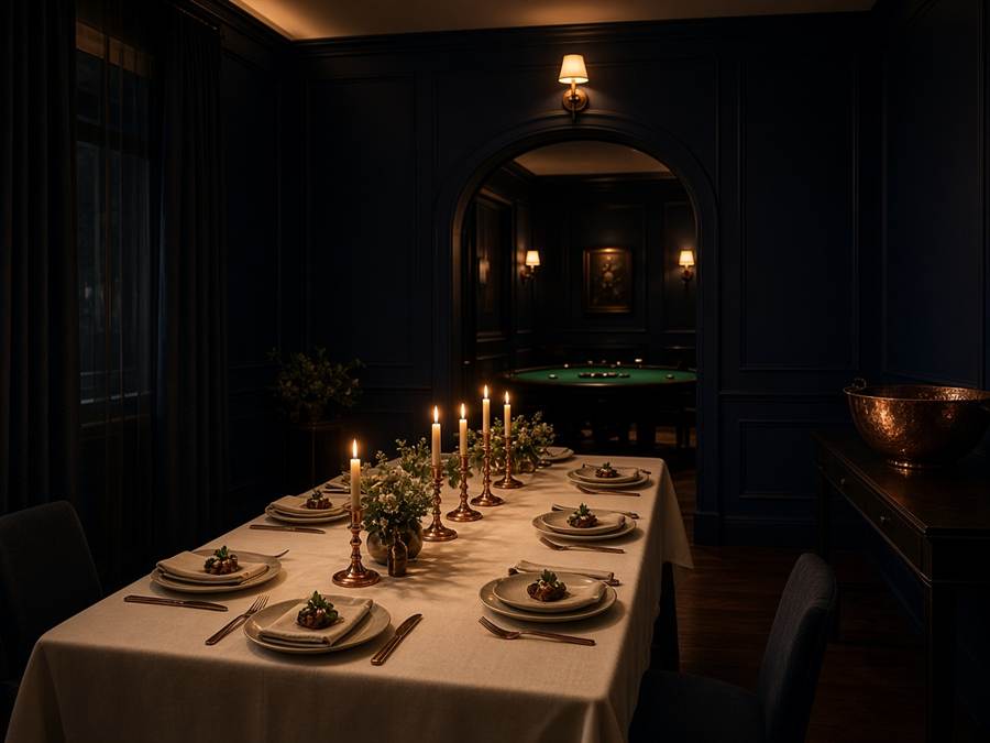 Grande table privée dressée pour une dégustation BongouterFR